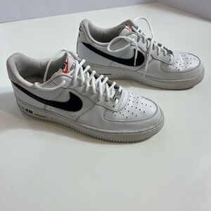 Nike Air Force 1 White and Black Sneakers